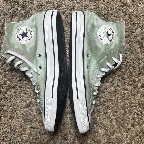 Converse Light Green Tie Dye High-Top Sneakers Size 12 - Picture 4 of 6